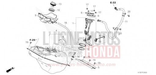 RESERVOIR A CARBURANT NSS350AM de 2021